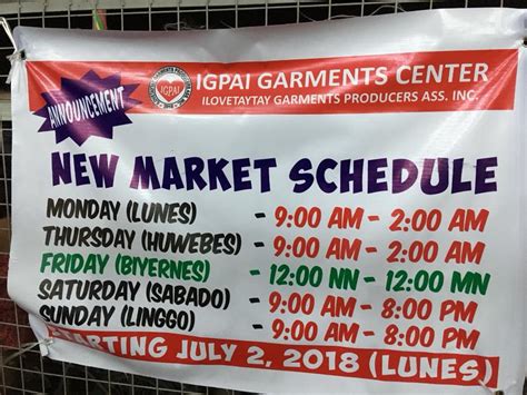 taytay tiangge schedule|Iba pa.